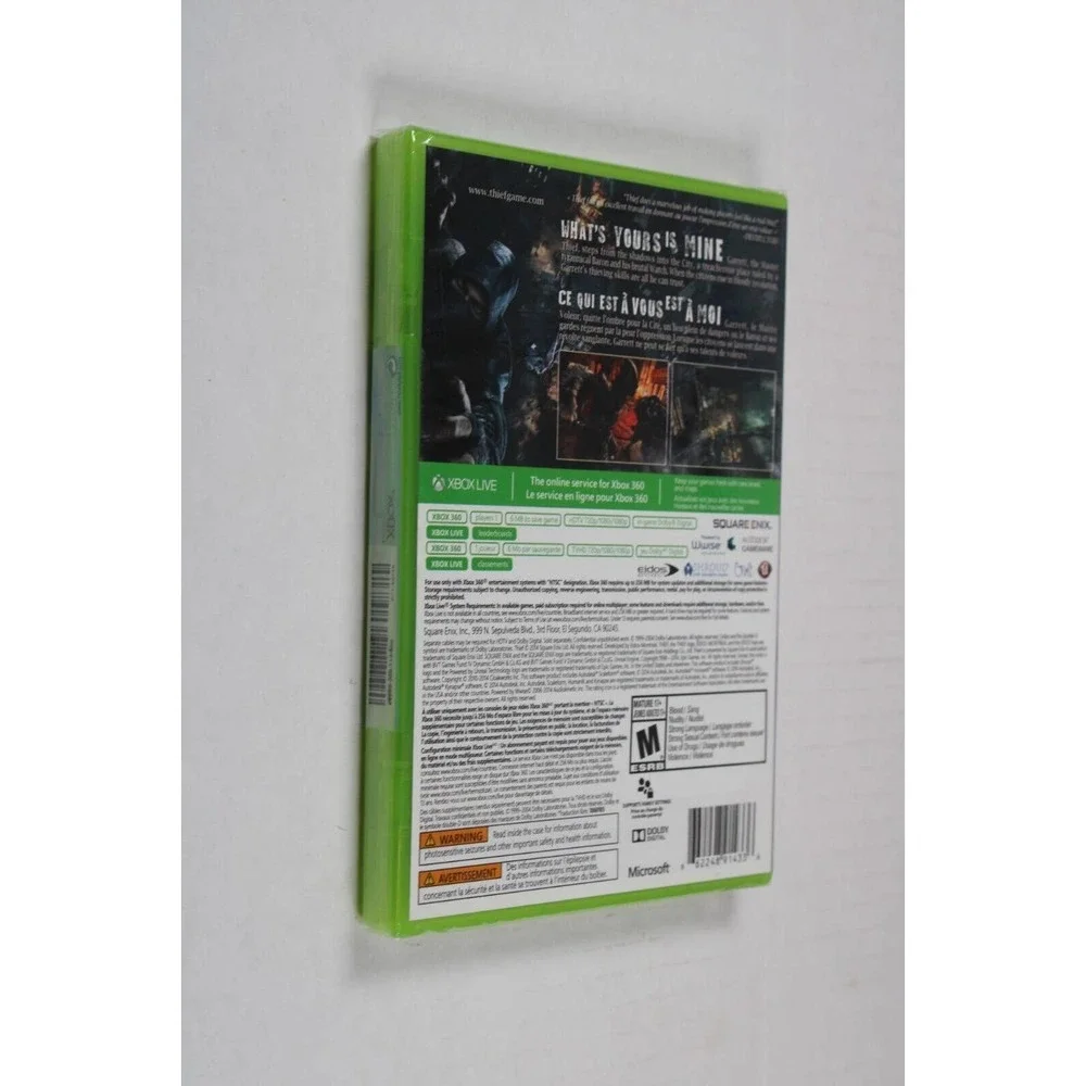 Thief (Microsoft Xbox 360, 2014) Brand New, Sealed